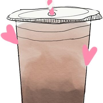 Artwork thumbnail, Iced Coffee Love Hearts by oliviaackermann
