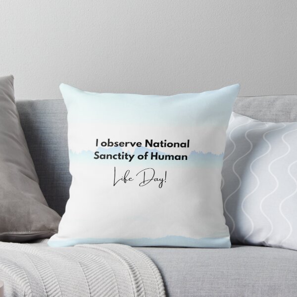 Item preview, I Observe National Sanctity of Life Day! Baby-Blue Mountains Background designed and sold by ChristianCoding.