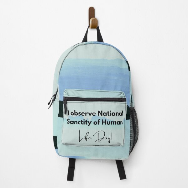 Item preview, I Observe National Sanctity of Life Day! Baby-Blue Mountains Background designed and sold by ChristianCoding.
