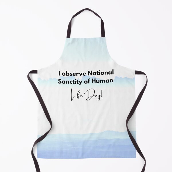 Item preview, I Observe National Sanctity of Life Day! Baby-Blue Mountains Background designed and sold by ChristianCoding.