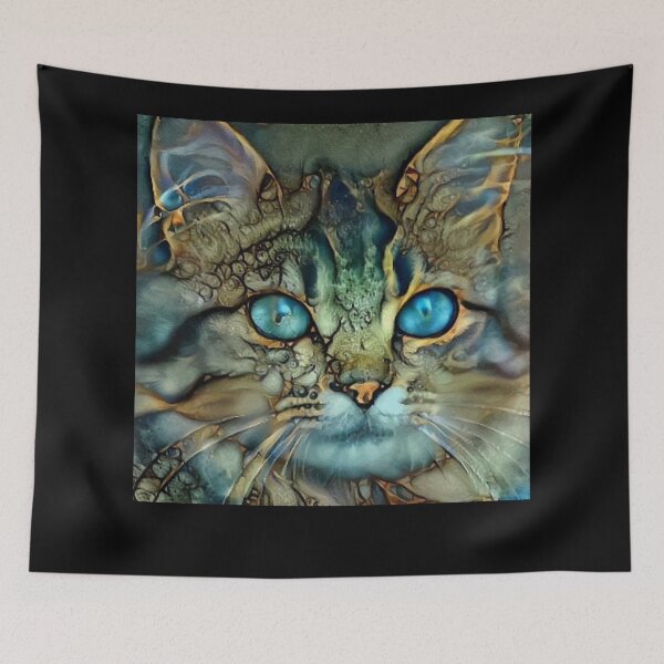 Item preview, In April We Wear  Blue/Lovely blue color pattern#,You Mess With The Meow Meow you get this Peow Peow designed and sold by KAMRAN HASSAN.