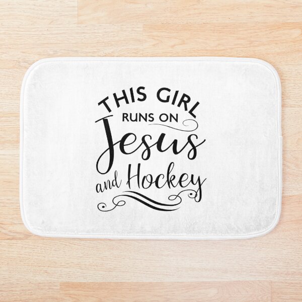 Artikelvorschau, Dieses Mädchen läuft auf Jesus und Hockey entworfen und verkauft von STdesigns.