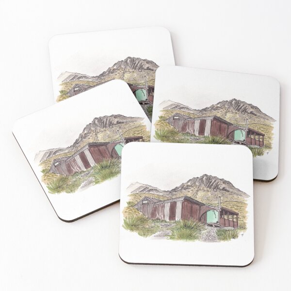 Item preview, McIntosh Hut Watercolour designed and sold by Tom Napper Design.