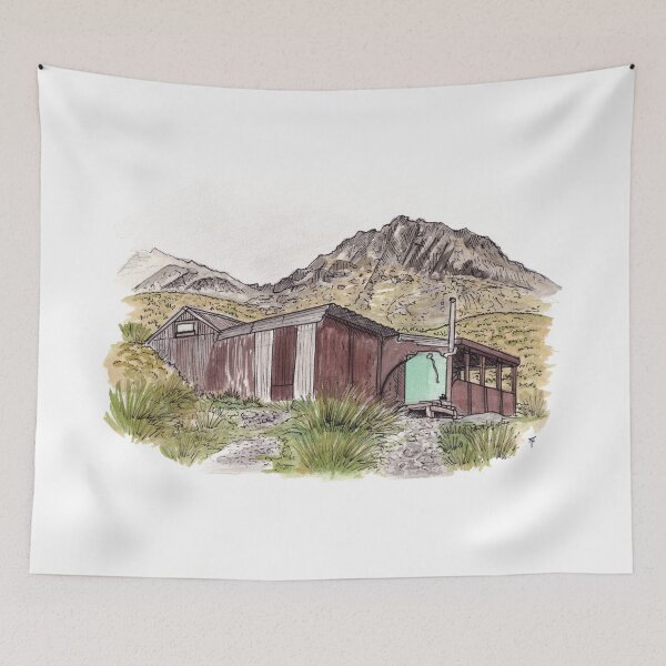 Item preview, McIntosh Hut Watercolour designed and sold by Tom Napper Design.