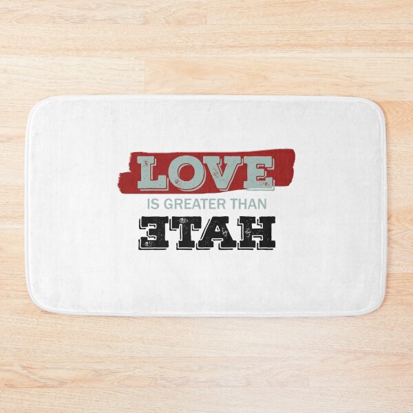 Item preview, love greater than hate _ love hate  designed and sold by Rexoo.
