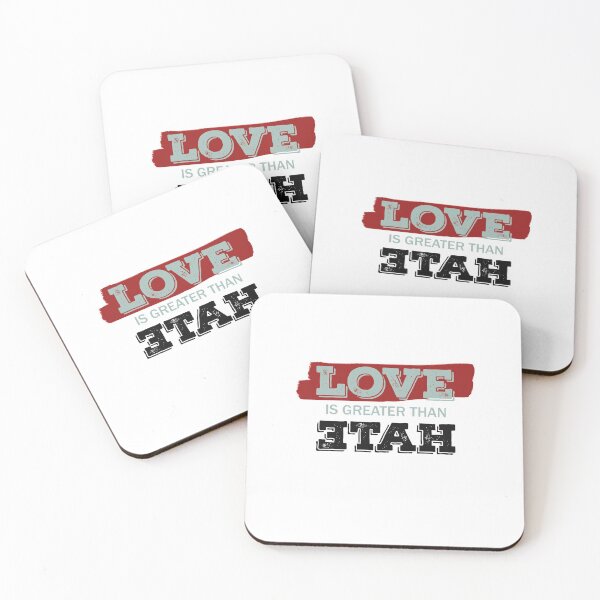 Item preview, love greater than hate _ love hate  designed and sold by Rexoo.