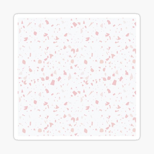 Terrazzo Blush Rose Sticker