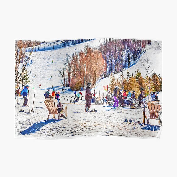 Winter Ski Break Collingwood, Ontario Poster