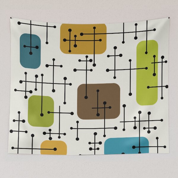 Item preview, 1950s Eames Era Art Crosshairs designed and sold by thepixelgarden.
