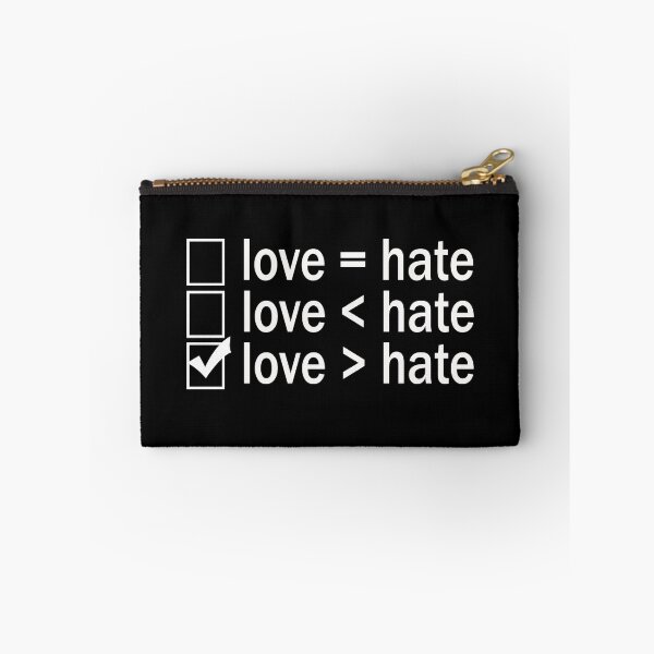 Item preview, Love greater than hate _ love hate  designed and sold by Rexoo.