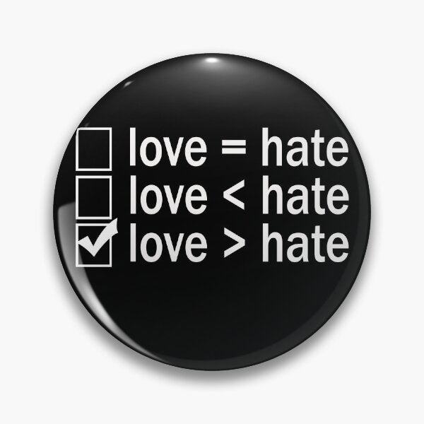 Item preview, Love greater than hate _ love hate  designed and sold by Rexoo.