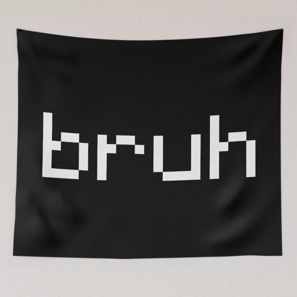Item preview, White Minecraft bruh designed and sold by Calum's Closet.