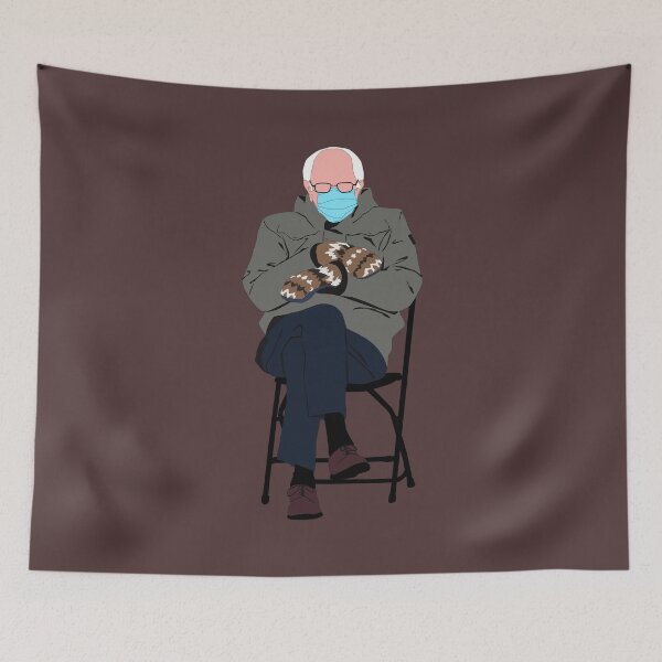 Item preview, Bernie Sanders's Inauguration mittens designed and sold by mythandframe.