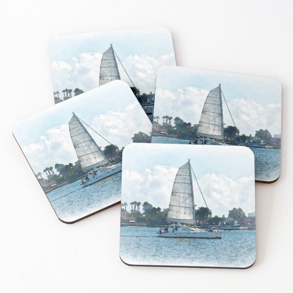 Item preview, The Sailboat On San Diego Bay designed and sold by KirtTisdale.