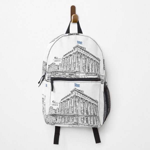 Item preview, Athens, Greece - Parthenon at Acropolis with Greece Flag designed and sold by leemcnut.