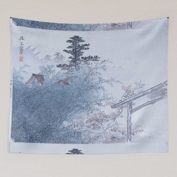 Item preview, Japanese Vintage Illustration roof among trees designed and sold by Rantan1618.