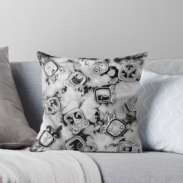 Item preview, Mayan Glyphs in Black and White by Alejandra Amerena designed and sold by Alejandra Amerena.