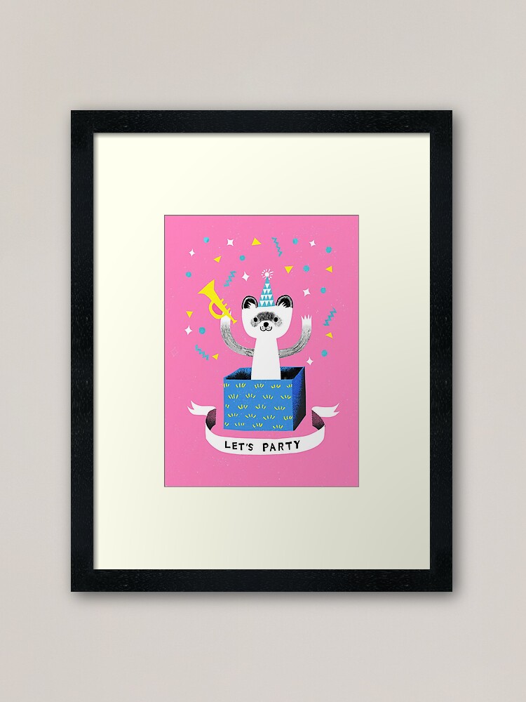 Alternate view of Party animal Framed Art Print