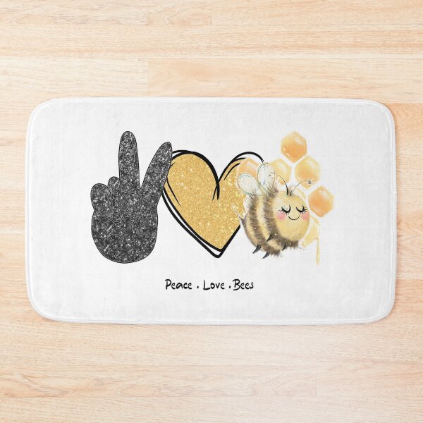 Item preview, Peace Love Bees, gift for bee lovers or bee keepers designed and sold by BRtisticDesigns.