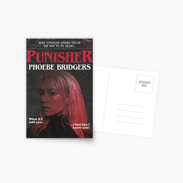 Punisher by Phoebe Bridgers But It's a 1980s Stephen King Novel Postcard