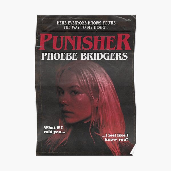 Punisher par Phoebe Bridgers mais c'est un roman de Stephen King des années 1980 Poster