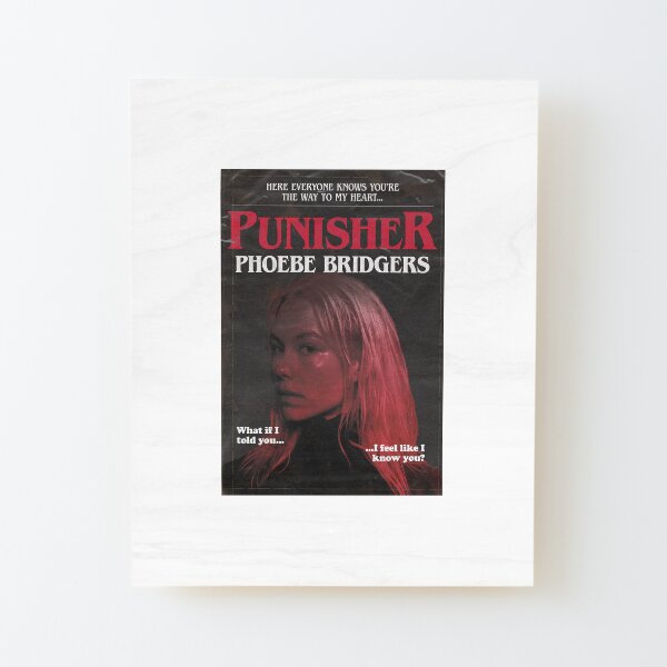 Punisher by Phoebe Bridgers But It's a 1980s Stephen King Novel Wood Mounted Print