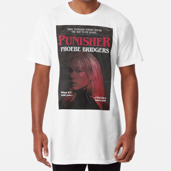Punisher par Phoebe Bridgers mais c'est un roman de Stephen King des années 1980 T-shirt long