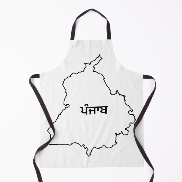 Item preview, ਪੰਜਾਬ, Punjab map out line designed and sold by PurpleClouds26.