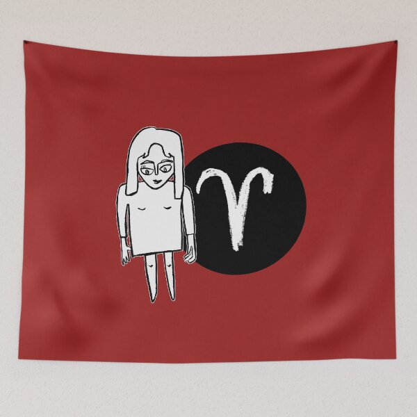 Item preview, Aries Zodiac Woman, Aries Girl designed and sold by badlydrawnbabe.