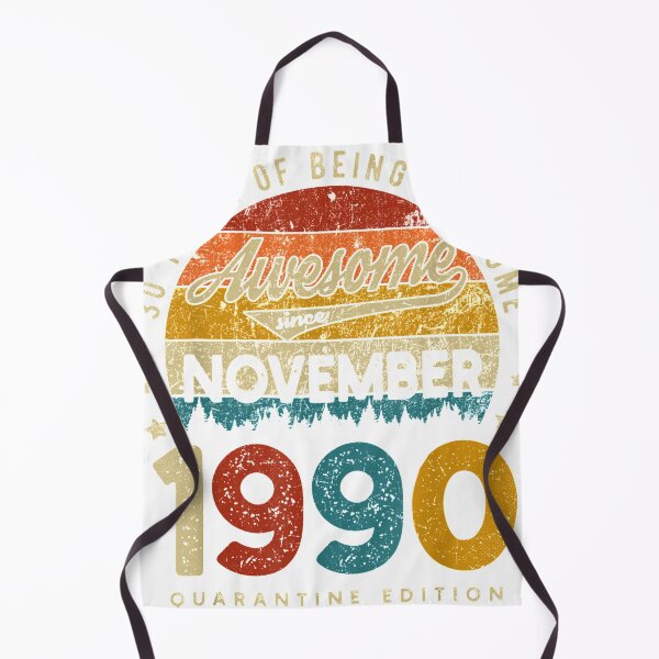 Item preview, Vintage Born November 1990 30th Birthday 30 Years Old Gifts designed and sold by YanJing.