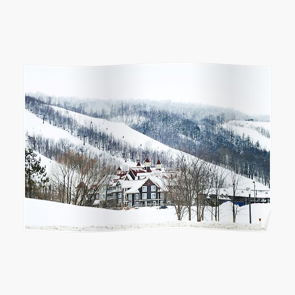 Blue Mountain Ski Resort, Collingwood, Ontario Poster