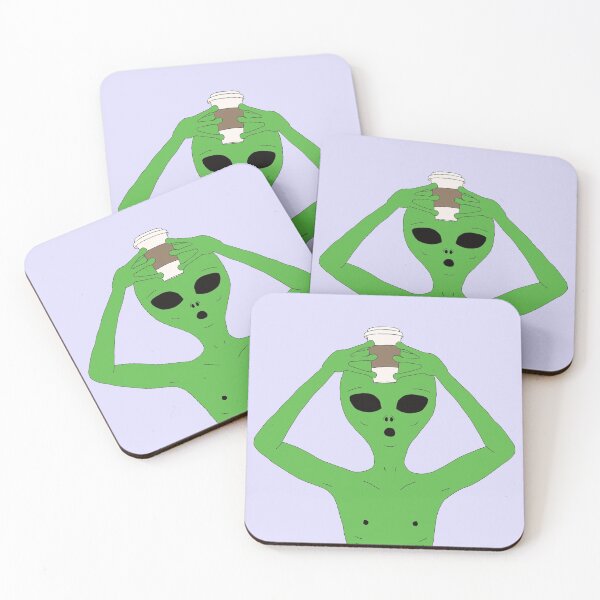 Item preview, Alien Discovers Coffee designed and sold by BigKylehuna.