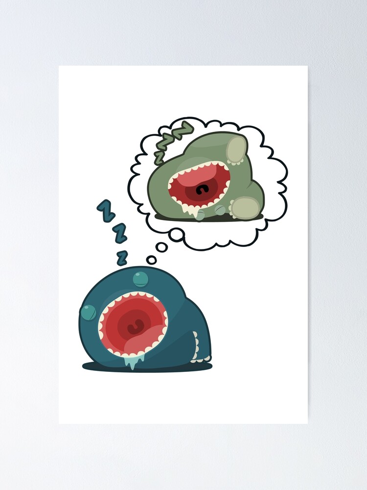 Póster for Sale con la obra «Dinosaurios bebé durmiendo» de