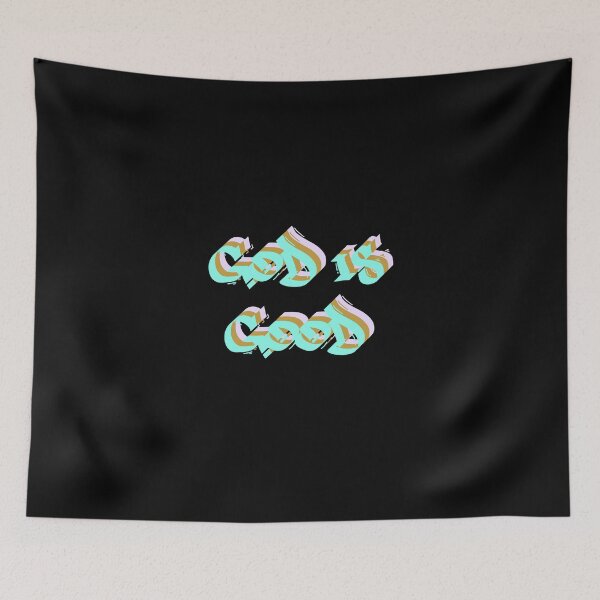 Item preview, God Is Good Graffiti Text Multicolor 3 designed and sold by everything4eva.