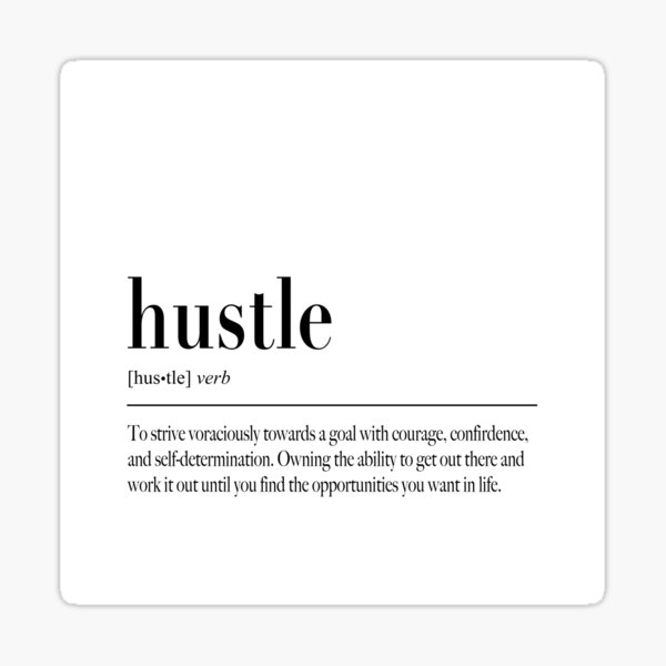 hustle definition t shirt