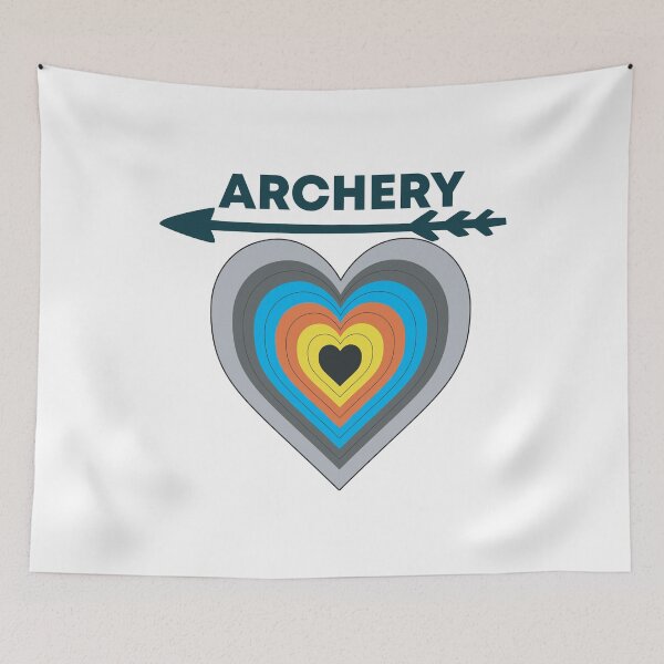 Item preview, I Love Archery - Retro Heart Archery Target - Lover Archery Gift designed and sold by Shop signer.