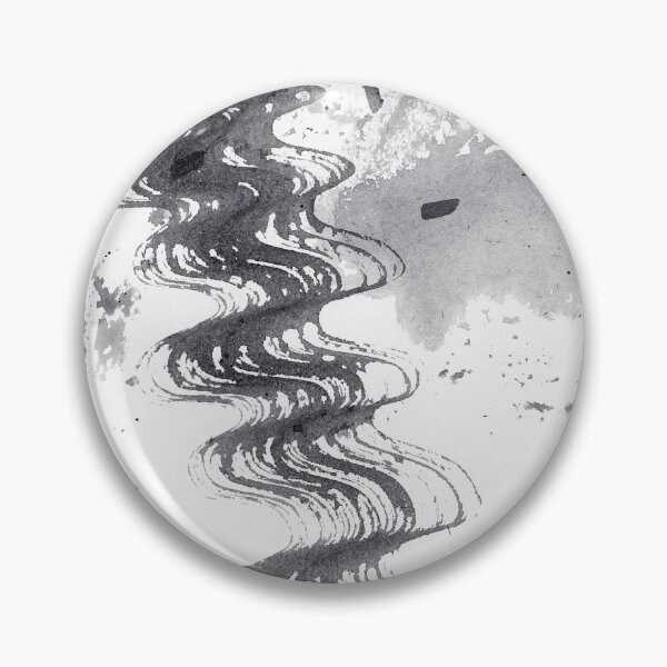 Item preview, ink explorations (027) - abstract black ink painting designed and sold by expl-rations.