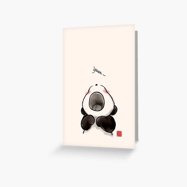 Yawn~ Greeting Card