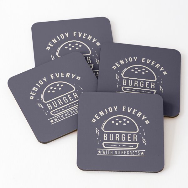 Item preview, Enjoy Every Burger With No Regrets designed and sold by faudeltn.