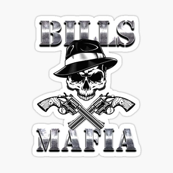 Buffalo Bills Bills Mafia Buffalo Gangsters type Die-cut STICKER |