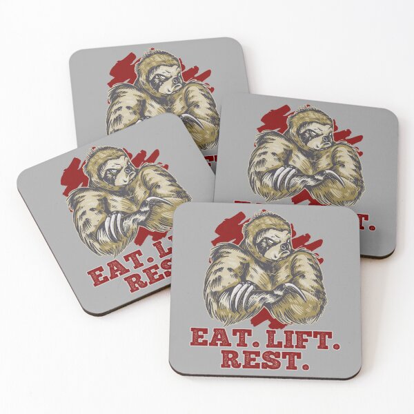 Item preview, Bodybuilder Sloth Eat Lift Rest designed and sold by Frosty1489.