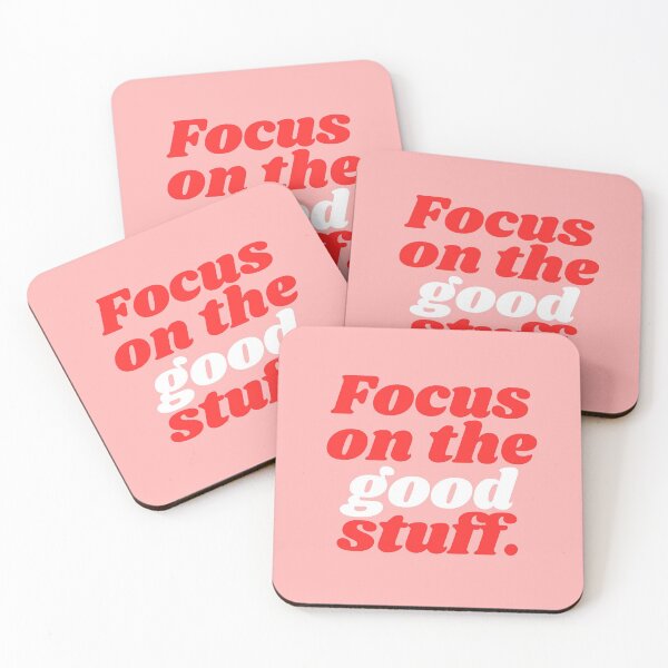 Item preview, Focus On The Good Stuff - Pink And Red designed and sold by KarolinaPaz.