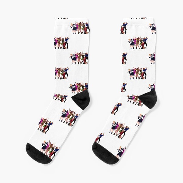 Six: The Musical Rhinestone Logo Socks