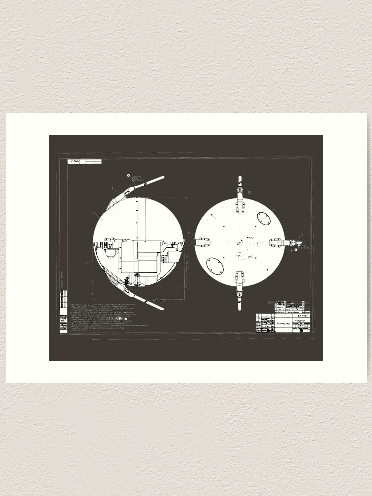 "Sputnik Diagram." Art Print by timothybeighton | Redbubble