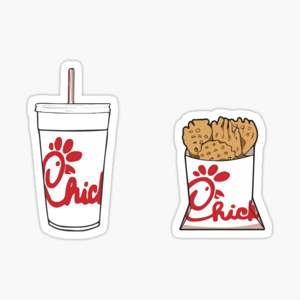 Fast food chic fil a set Sticker