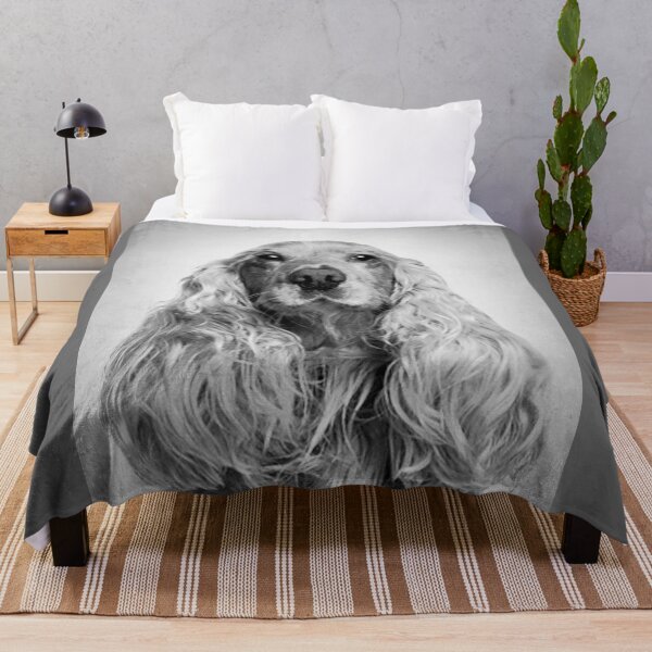 Item preview, Cocker Spaniel dog - BW Vintage - D26 designed and sold by DecoVintage.