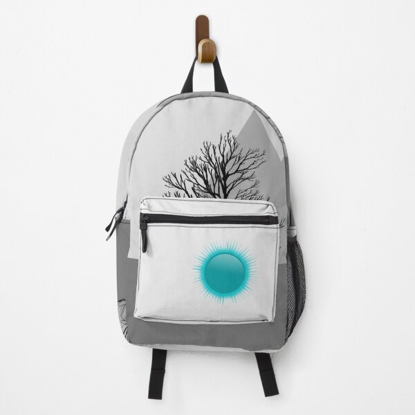 Item preview, Dead Land with Gradient Sky, Gray Ground and Mountains, Black Trees, and Blue Sun designed and sold by ShaunSandhu.