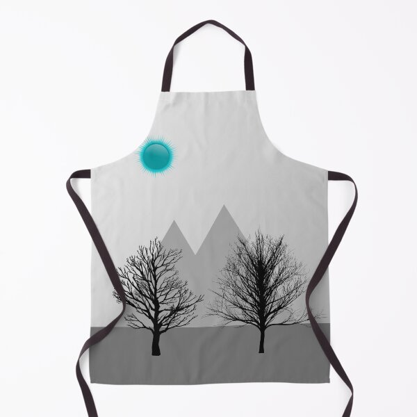 Item preview, Dead Land with Gradient Sky, Gray Ground and Mountains, Black Trees, and Blue Sun designed and sold by ShaunSandhu.