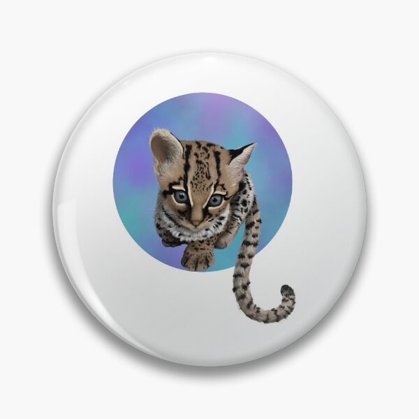 Artikelvorschau, Margay Aquarell lila entworfen und verkauft von Mayakiwi.