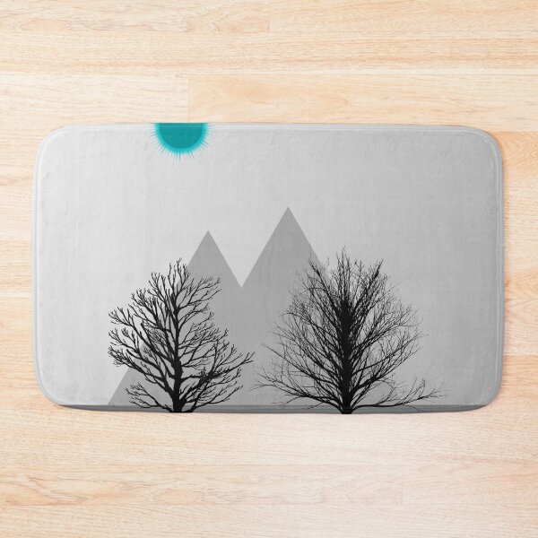 Item preview, Dead Land with Gradient Sky, Gray Ground and Mountains, Black Trees, and Blue Sun designed and sold by ShaunSandhu.